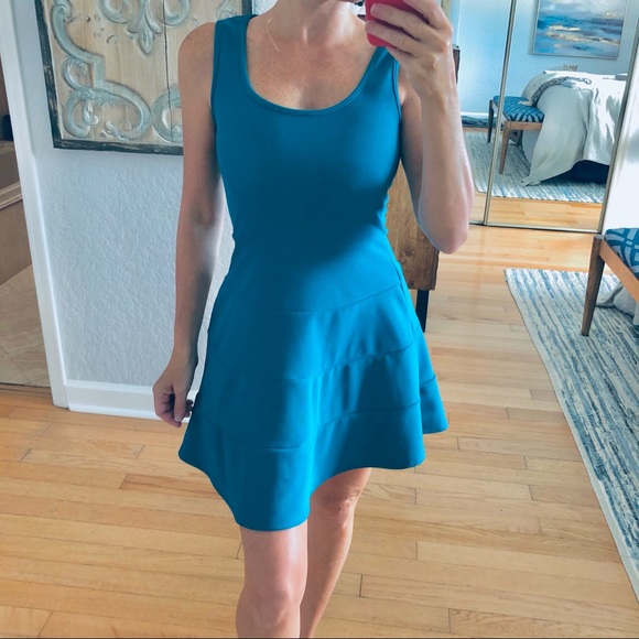 bebe Dresses & Skirts - Bebe glamorous blue dress